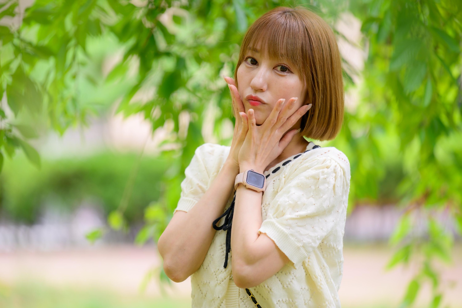 屋外ポートレート
